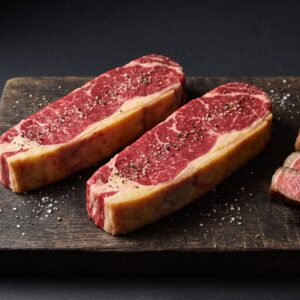 Entrecôte af skotsk højlandskvæg med fedtkant