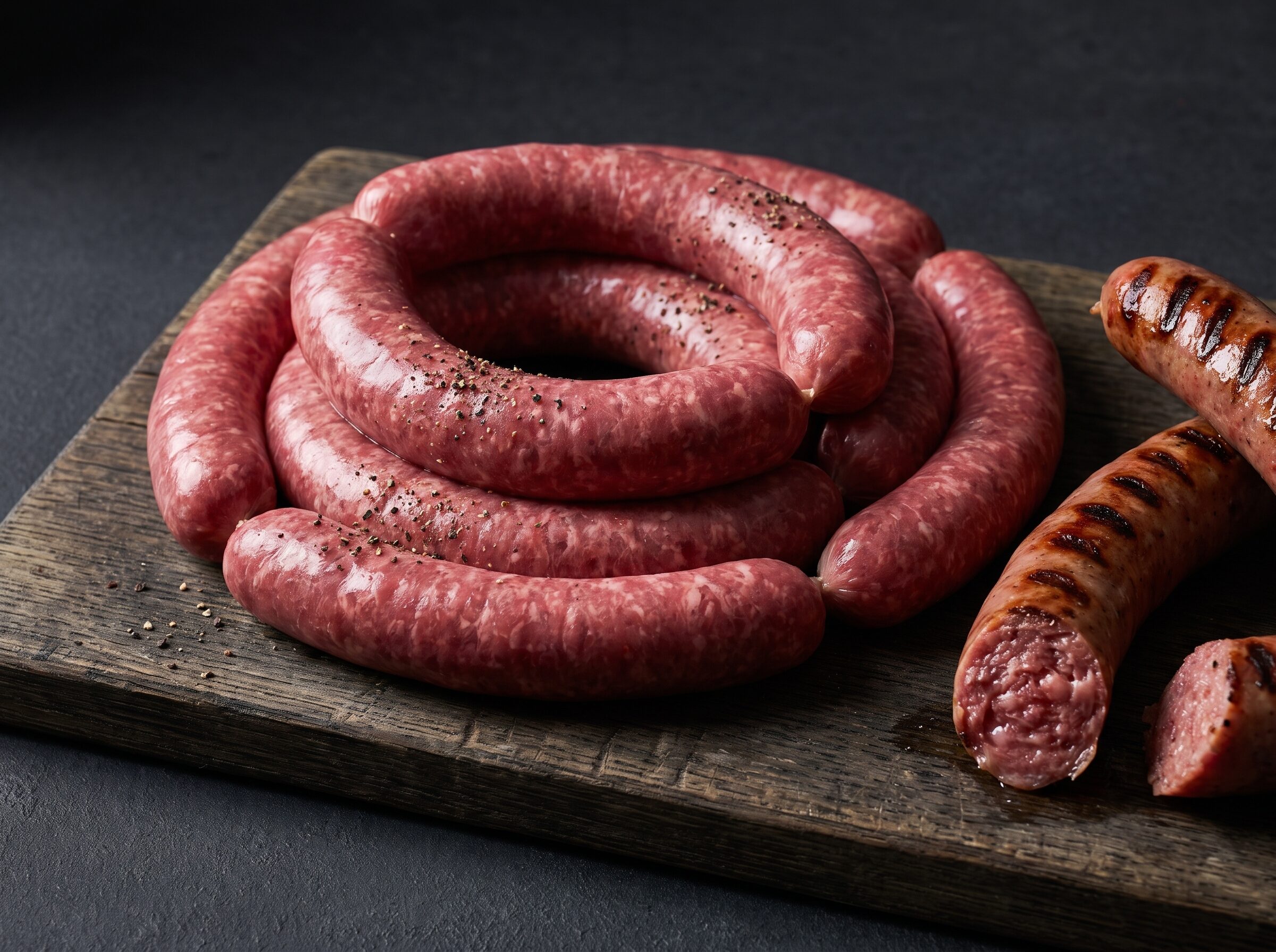 Grillpølser af skotsk højlandskvæg